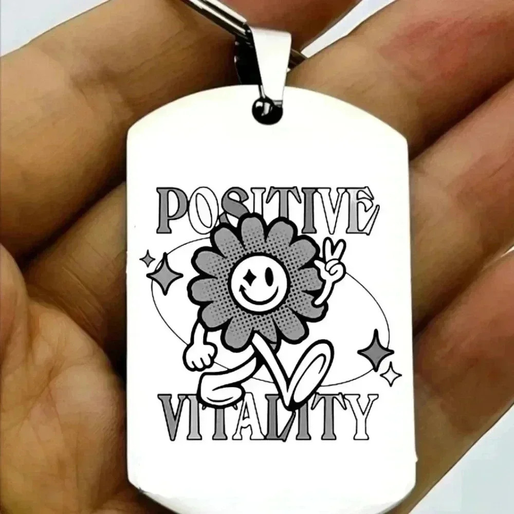 Positive vitality hot sunflower Keychain